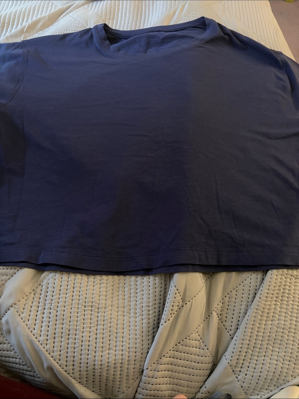 lululemon athletica Deep Navy Cropped Tee